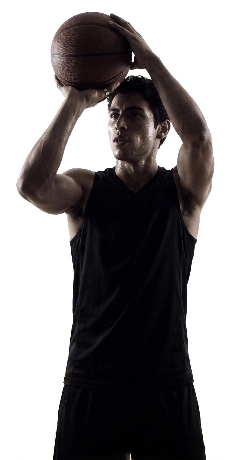 Basketball player wearing the Vexo Ring